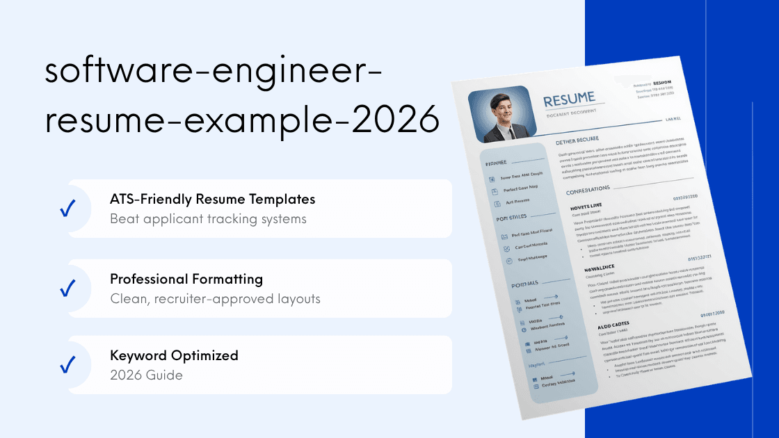 Software Engineer Resume Example & Templates 2026